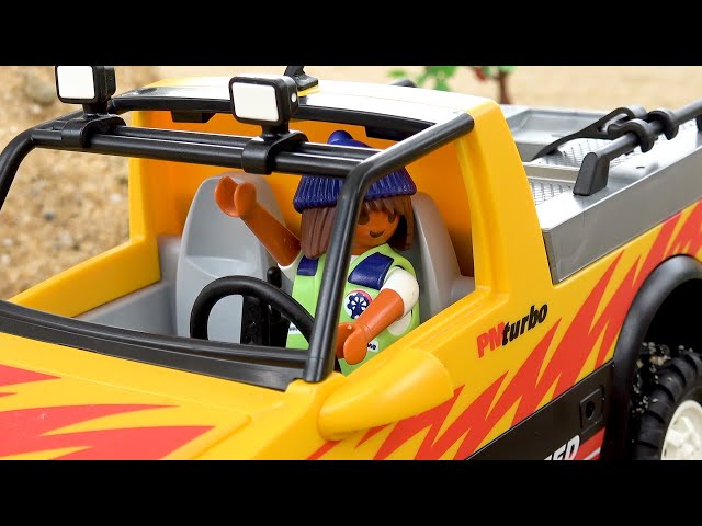 Bibo drives car to tease Lightning McQueen, Police Car, Tow Truck, Garbage Truck with funny incident