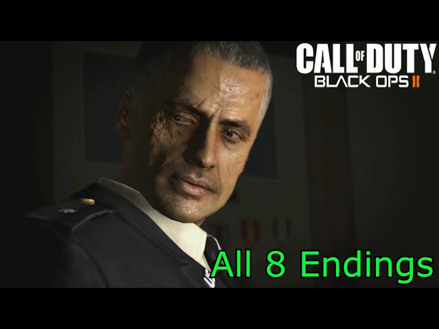 Call of Duty: Black Ops II All 8 Endings (Best, Bad, Worst, kill/Spare Menendez)