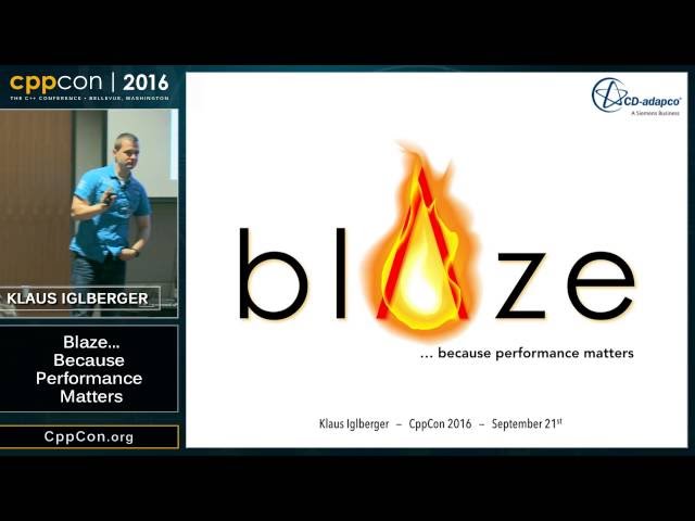 CppCon 2016: Klaus Iglberger “The Blaze High Performance Math Library"