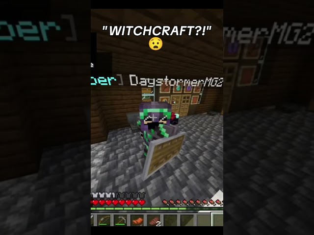HE THINKS EMOTES ARE WITCHCRAFT!!! 😧#minecraft #shorts