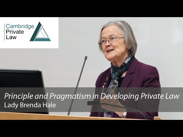 'Principle and Pragmatism in Developing Private Law': 2019 Cambridge Freshfields Lecture