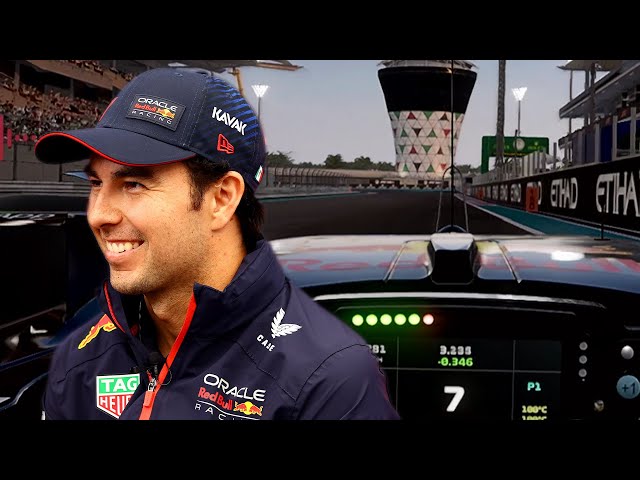 Checo Perez Drives The Yas Marina Circuit On F1 23 🎮🇦🇪