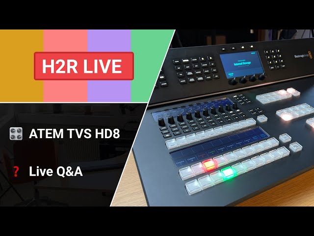 Let's keep playing with the ATEM TVS HD8 ISO // H2R Live