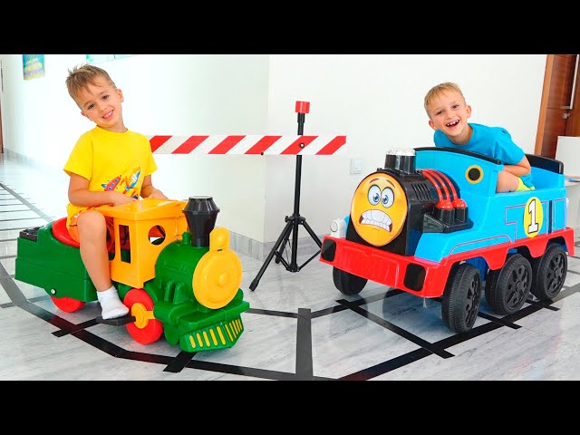 컬렉션 아이 비디오 - 장난감 기차 블라드와 니키 놀이