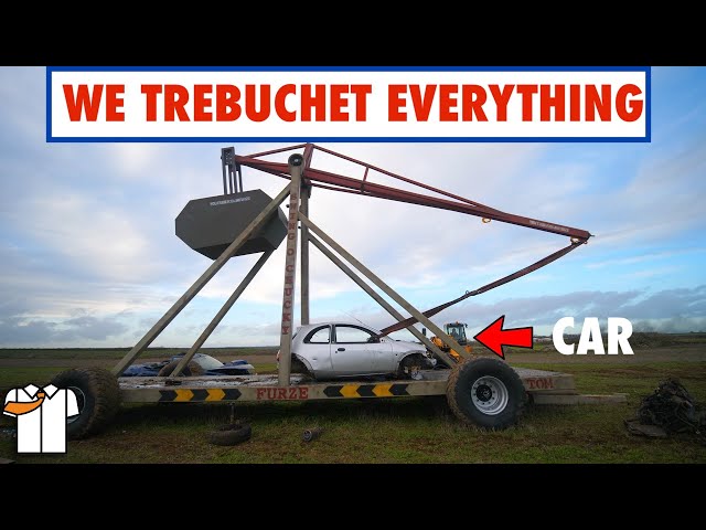 HUGE Trebuchet/Catapult Tested to Destruction