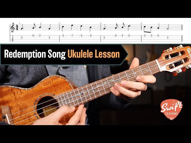 Easy Ukulele Songs - Bob Marley "Redemption Song" Uke Tutorial
