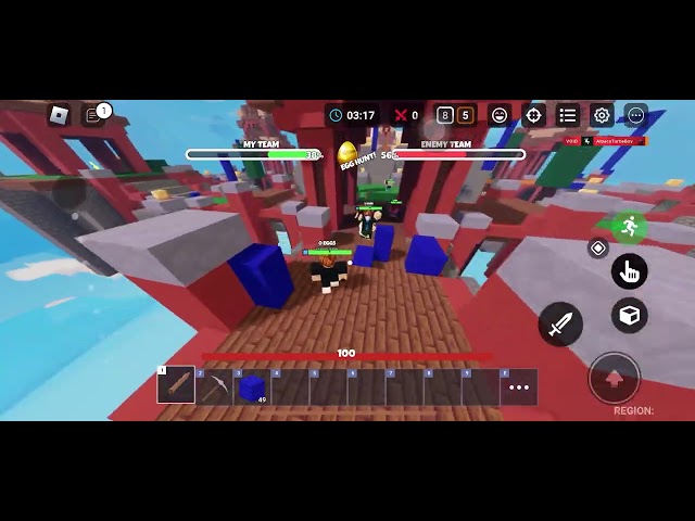 Trying the bedwars gamemode