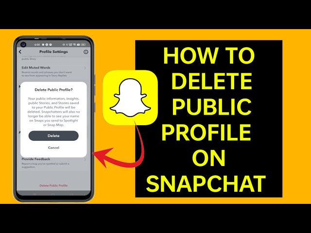 How To Delete Snapchat Public Profile -2023