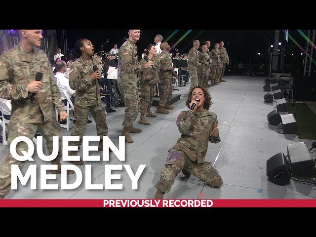 The U.S. Army Voices and Downrange perform a medley of hits by @Queen