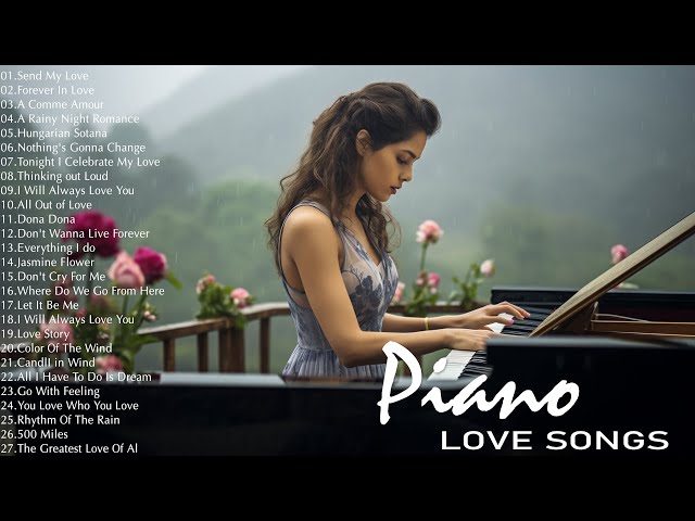 Best Romantic Piano Love Songs Playlist - Top Love Songs 80s | Most Beautiful Melodies In The World