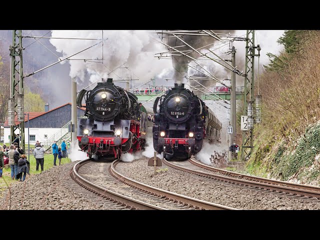 Steam Train Race up the Tharandt Incline | 8K HDR