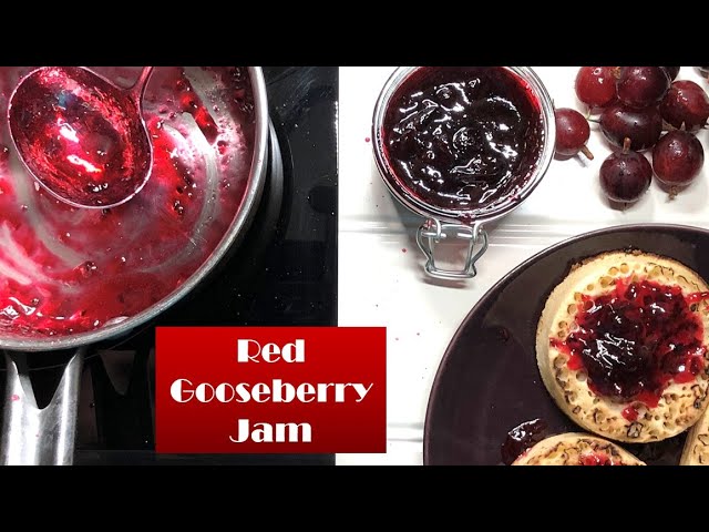 Making Red Gooseberry Jam using करौंदा freshly picked from farm | 2 ingredients Gooseberry Jam 鹅莓果酱