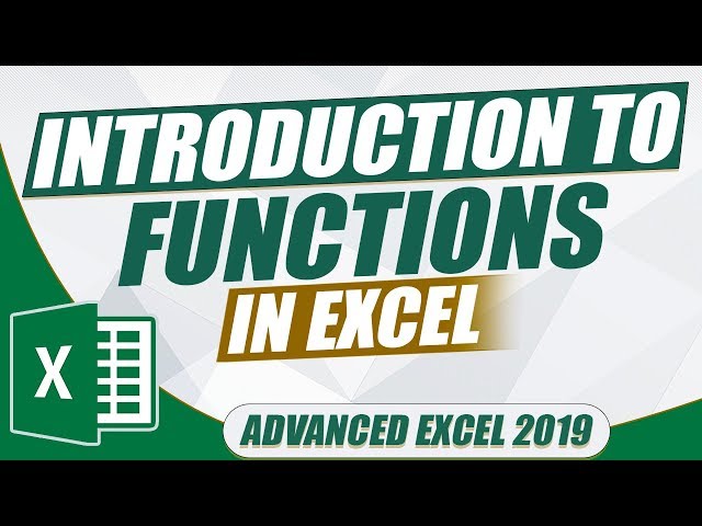 Advanced Excel 2019: Introduction to Financial Functions in Excel (Microsoft Excel Tutorial)