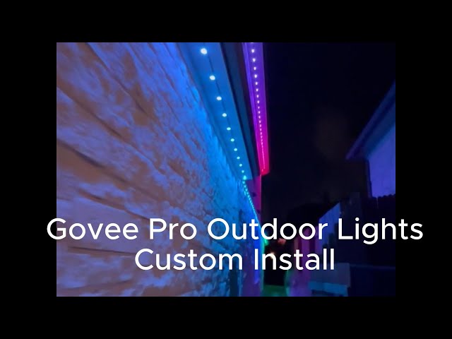 600ft Custom Govee Pro Outdoor install and full walkthrough.