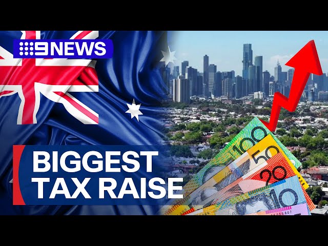 Australians hit with biggest tax increase in the world, says new data | 9 News Australia