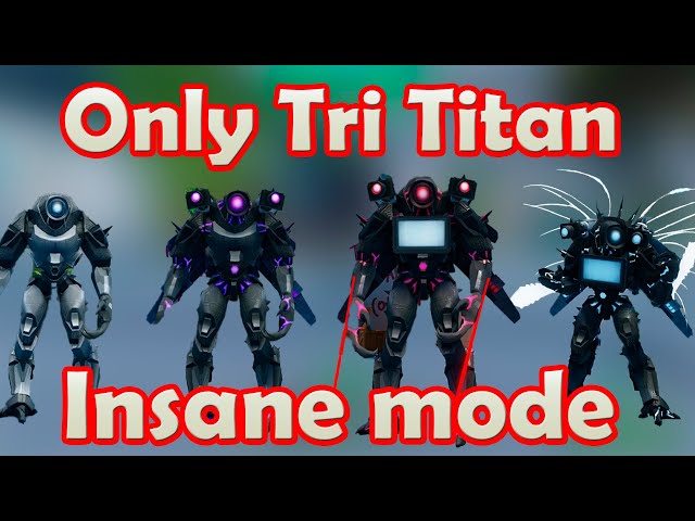 Only Godly Tri Titan in Insane mode Roblox Skibidi Tower Defense