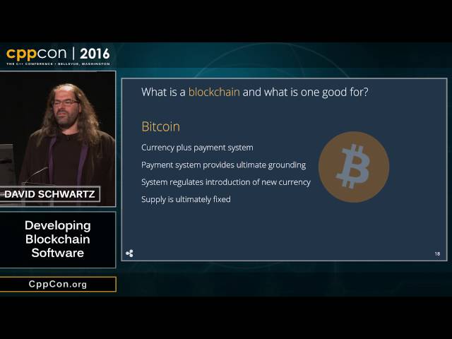CppCon 2016: David Schwartz “Developing Blockchain Software”