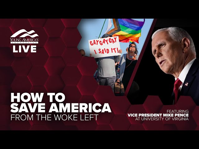 How to save America from the woke Left | Mike Pence LIVE at the University of Virginia