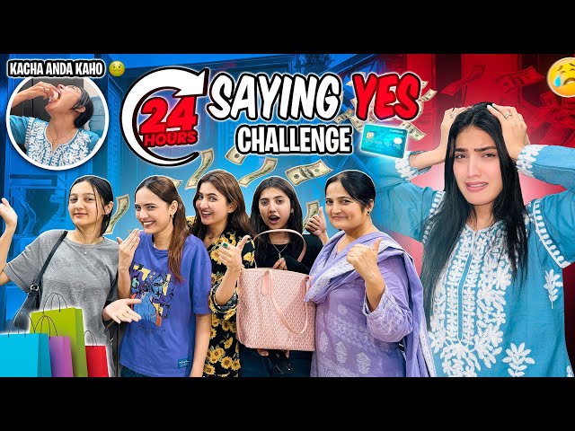 EXTREME SAYING YES CHALLENGE WITH SISTROLOGY FAMILY FOR 24 HOURS 😫🤢
