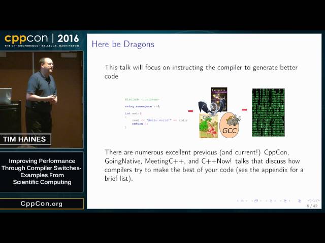 CppCon 2016: Tim Haines “Improving Performance Through Compiler Switches..."