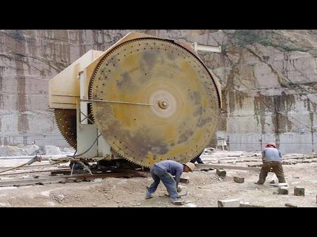 Amazing Fastest Stone Splitting Technique - Incredible Modern Granite Mining Machines Technology ▶3