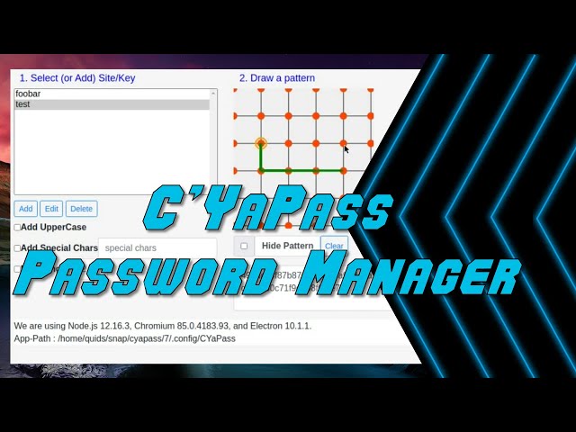 C’YaPass an Unusual Password Manager