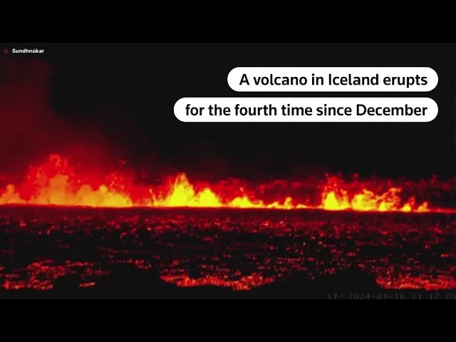 Iceland volcano spews lava again | REUTERS