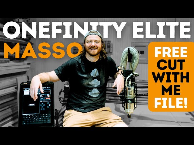 Onefinity CNC Elite Masso Beginner First Cut Tutorial (Free File)