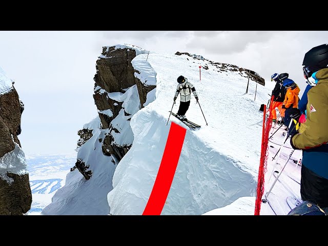 America's Scariest Ski-Slope: Corbet's Couloir ⚠️