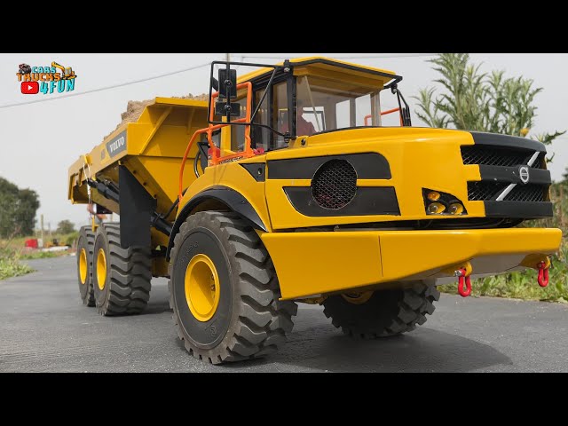 RC Heavy Construction Equipment Working | Volvo A60, Mack Truck, Huina Excavators | Cars Trucks