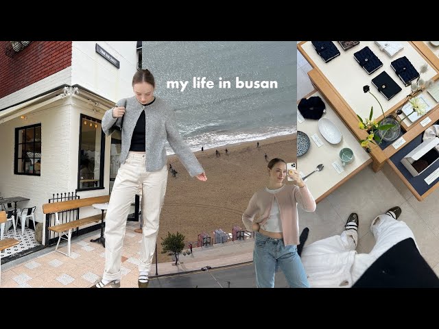 Busan vlog 🌊 cute decor & stationary shopping, cafe's, a new chapter & husband chats