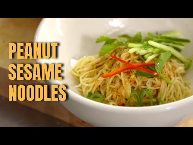 Andrew Zimmern Cooks: Cold Peanut Sesame Noodles