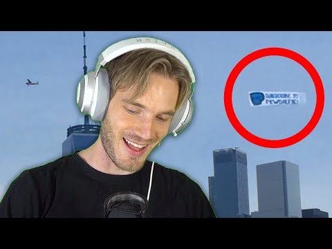 Pewdiepie Airplane flew over NY LWIAY - #0076