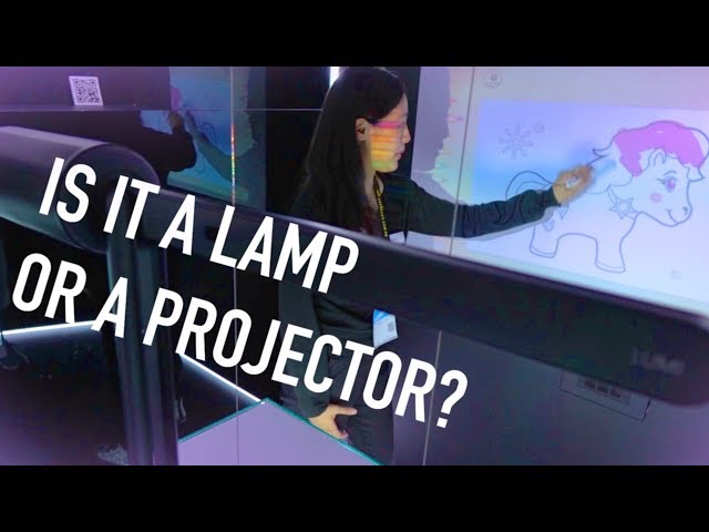 This Lamp Hides a Projector and Full Computer + Car Wink
