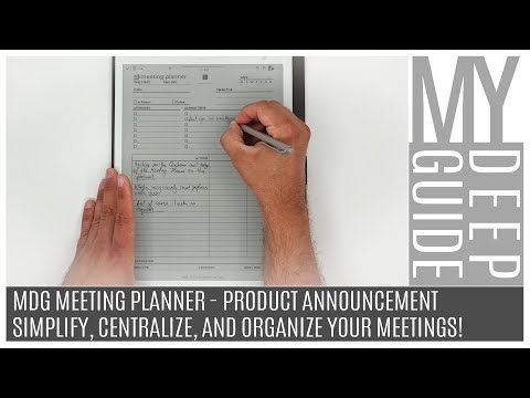 MDG Meeting Planner