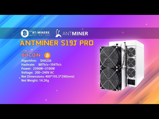 Bitmain Antminer S19j Pro 88~104TH/S Bitcoin Miner Setup