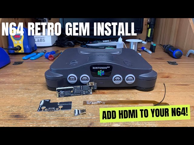 The best video upgrade for your N64 in 2023! PixelFX Retro Gem install and demonstration
