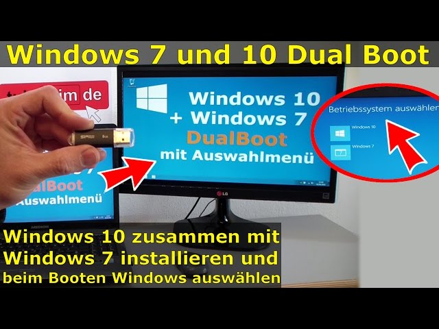 Windows 10 Dual Boot mit Windows 7 | Multiboot Win10 + Win7 gleichzeitig auf einer Platte