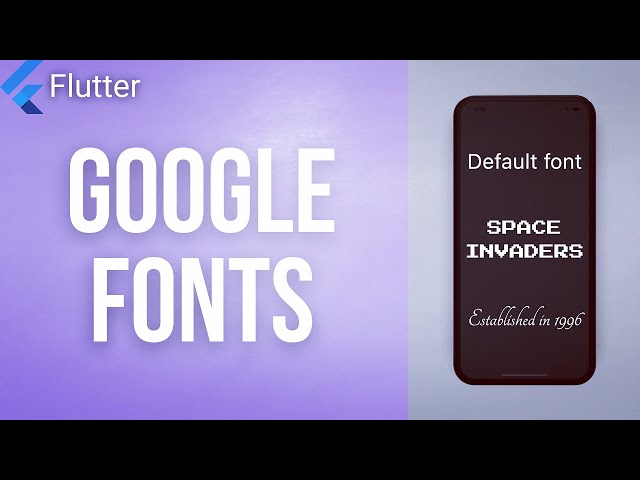 GOOGLE FONTS • Flutter Package of the Day #02