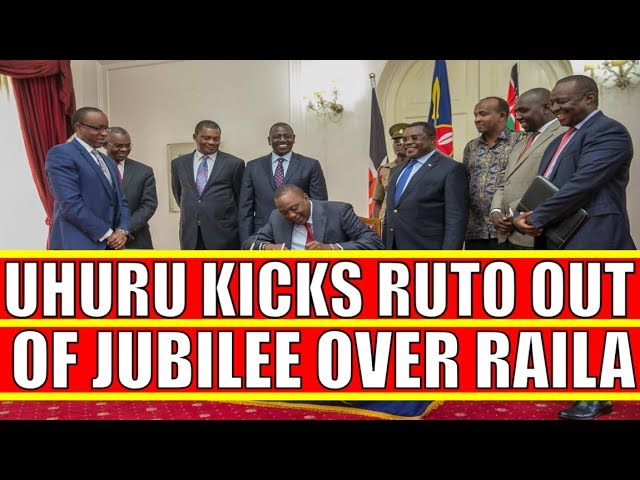 Uhuru Kenyatta Kicks William Ruto out of Jubilee over Raila Odinga