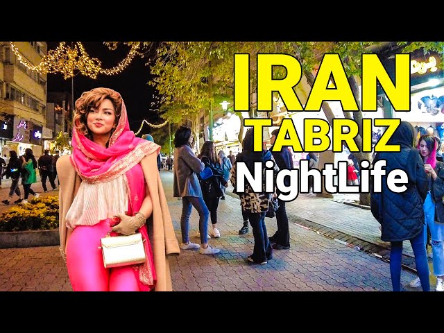 IRAN - NightLife In Tabriz 2022 Iranian People Walking ایران