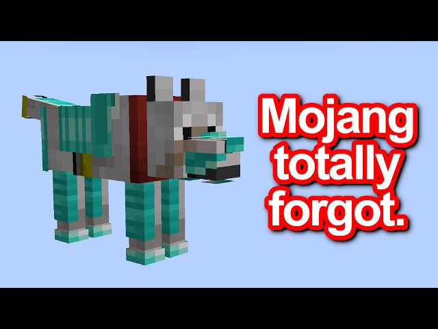 DIAMOND WOLF ARMOUR is so broken. And Mojang forgot to delete it.