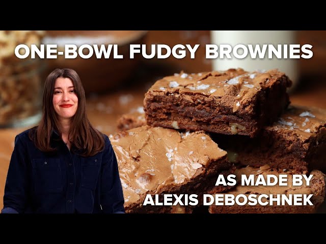 One-Bowl Salted Walnut Brownies As Made By Alexis DeBoschnek