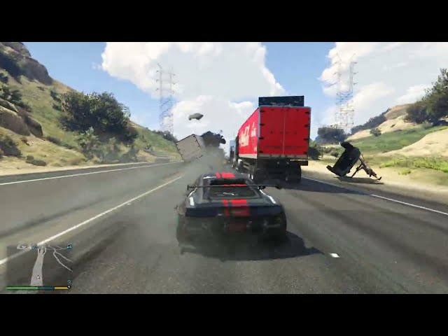 Driving Around Entire GTA V Map No Brakes Mod (Michael)