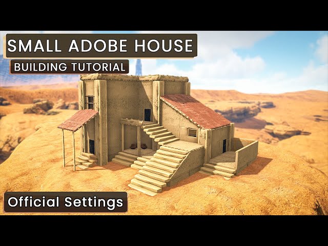 How To Build A Small Adobe House | Ark: Survival Evolved