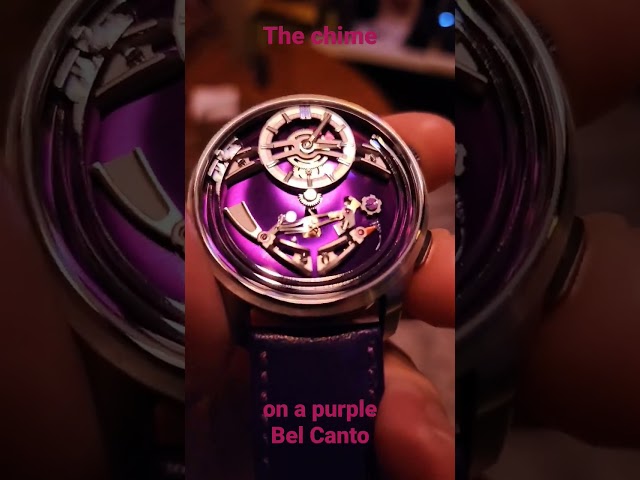 The chime of a purple Bel Canto - Christopher Ward #watch
