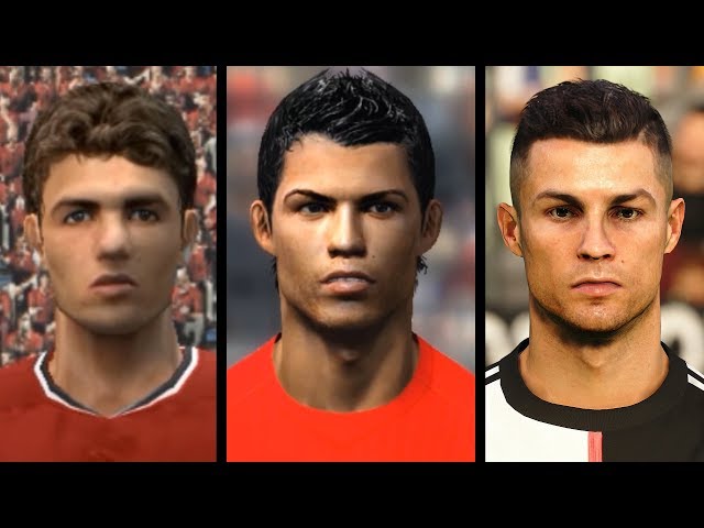 Cristiano Ronaldo evolution from PES 3 to PES 2020
