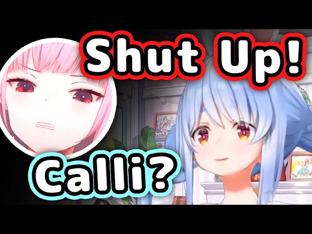 Pekora Was Surprised By Calli Yelling "Shut Up!" During the English Collab【Hololive】