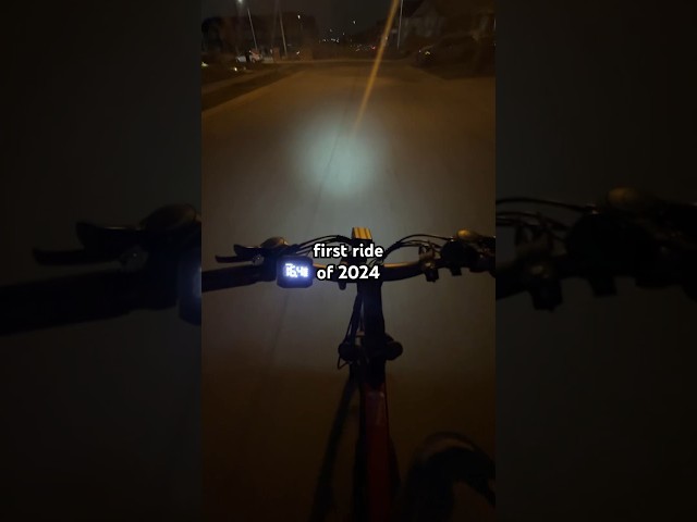 First ride of 2024 #ebike #nightrider #bicycle
