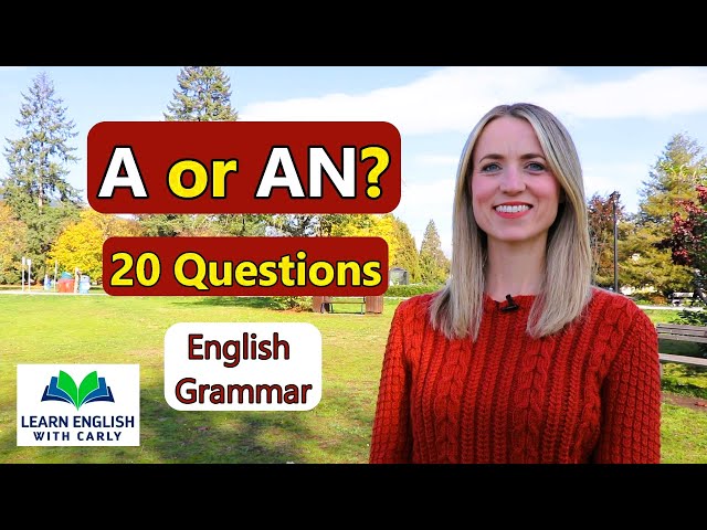 ☂️ English Grammar: A or AN? Test Yourself with 20 Questions #englishgrammar #grammar #quiz